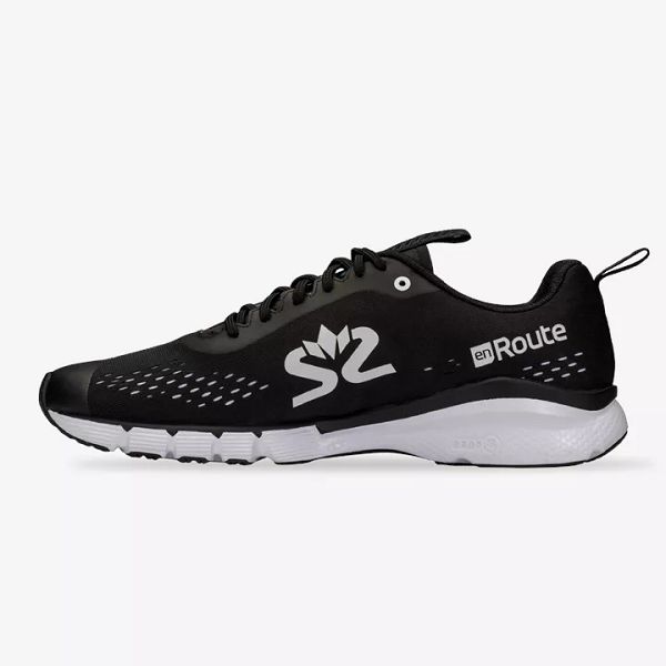 Black / White Salming Enroute 3 Men's Running Shoes | Canada-789604