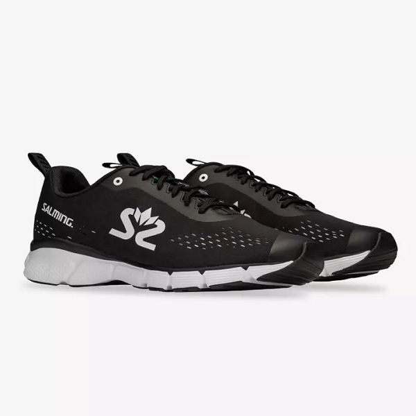 Black / White Salming Enroute 3 Men's Running Shoes | Canada-789604