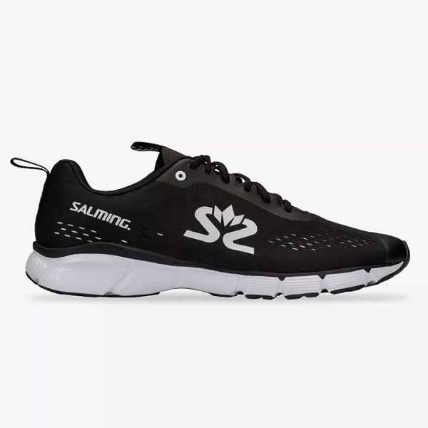 Black / White Salming Enroute 3 Men\'s Running Shoes | Canada-789604