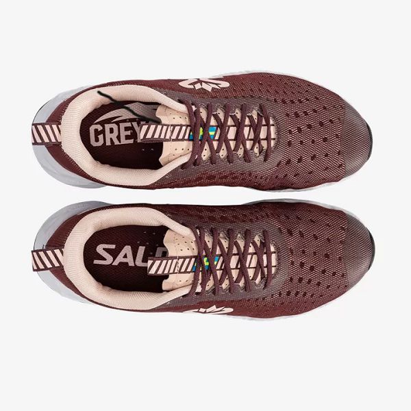 Brown / White Salming Greyhound Women's Running Shoes | Canada-21453