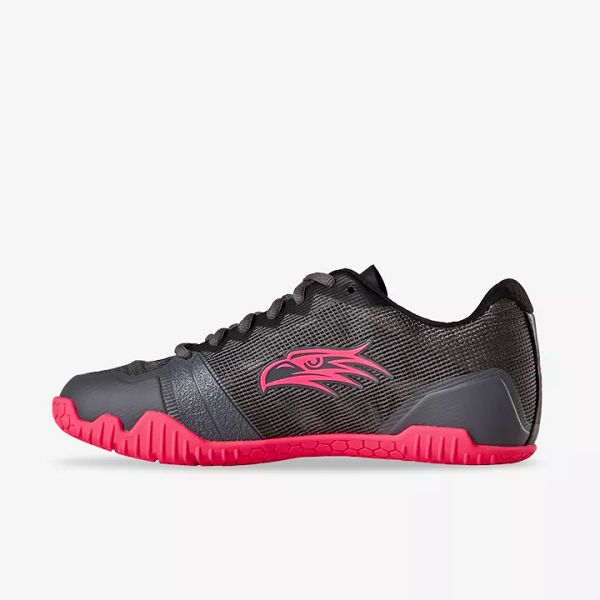 Grey / Black / Pink Salming Hawk Women's Squash Shoes | Canada-392681