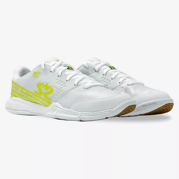 Grey / Yellow / Green Salming Viper 5 Women's Squash Shoes | Canada-935178