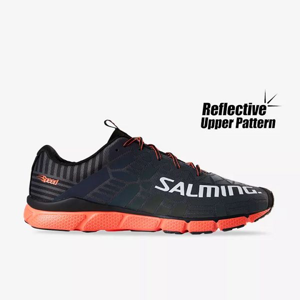 Navy / Orange Salming Speed 8 Men\'s Running Shoes | Canada-790162