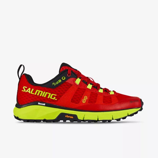 Red / Black / Yellow Salming Trail 5 Women\'s Trail Shoes | Canada-45137