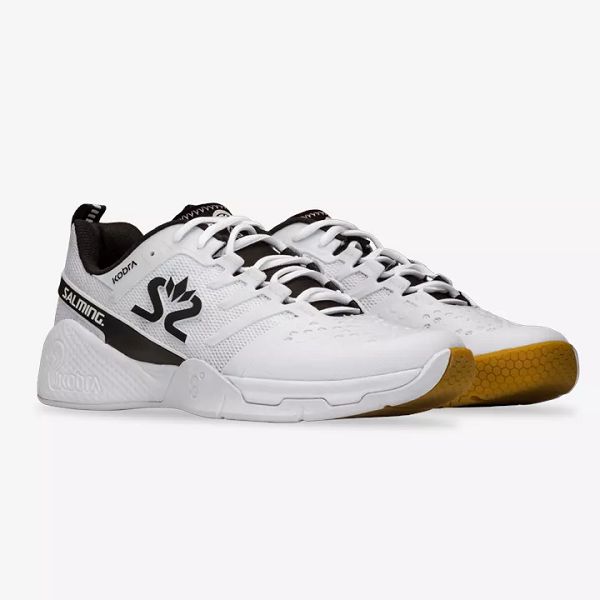 White / Black / Brown Salming Kobra 3 Men's Squash Shoes | Canada-589140