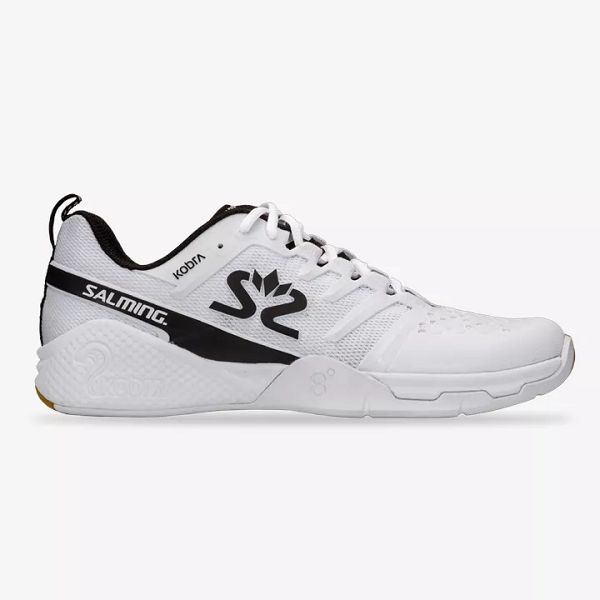 White / Black / Brown Salming Kobra 3 Men\'s Squash Shoes | Canada-589140