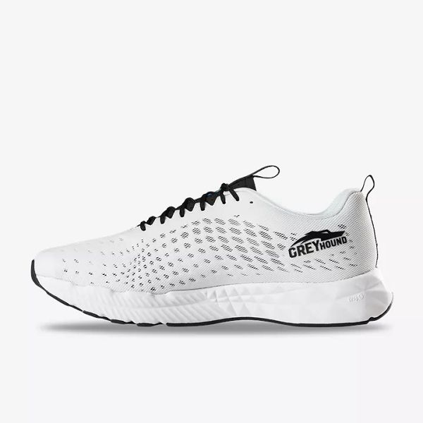 White / Black Salming Greyhound Men's Running Shoes | Canada-31649