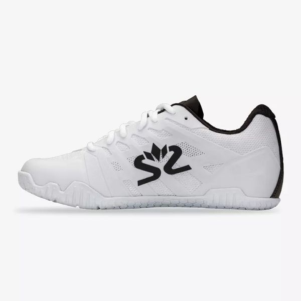 White / Black Salming Hawk 2 Women's Squash Shoes | Canada-78691