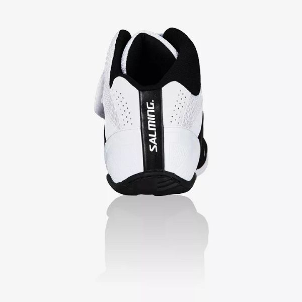 White / Black Salming Slide 5 Goalie Women's Squash Shoes | Canada-79543