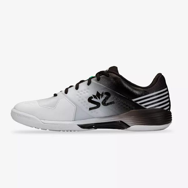 White / Black Salming Viper 5 Men's Squash Shoes | Canada-175408