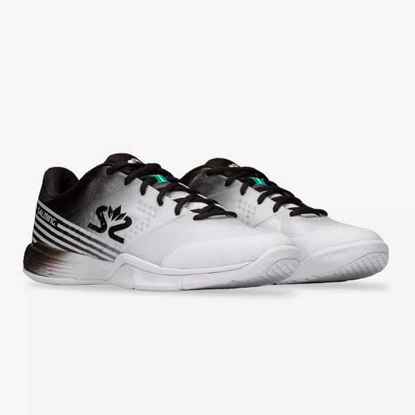 White / Black Salming Viper 5 Men's Squash Shoes | Canada-175408