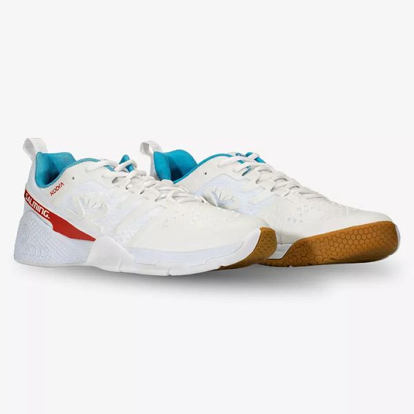 White / Red / Blue Salming Kobra 3 Men's Squash Shoes | Canada-714263