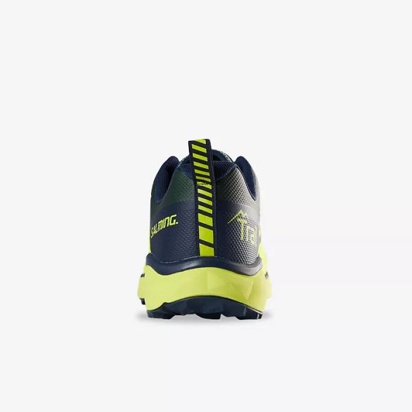 Yellow / Navy / Blue Salming Trail 6 Men's Trail Shoes | Canada-31286