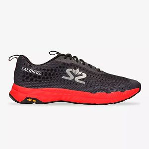 Black / Orange Salming Greyhound Men's Running Shoes | Canada-125379