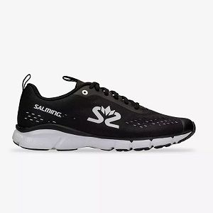 Black / White Salming Enroute 3 Women's Running Shoes | Canada-408793