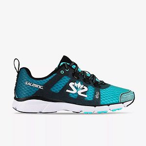 Blue / Black / White Salming Enroute 2 Women's Running Shoes | Canada-678349