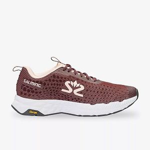 Brown / White Salming Greyhound Women's Running Shoes | Canada-21453