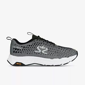 Grey / Black / White Salming Greyhound Women's Running Shoes | Canada-17849