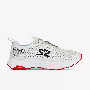 White / Black / Red Salming Greyhound Women's Running Shoes | Canada-418305